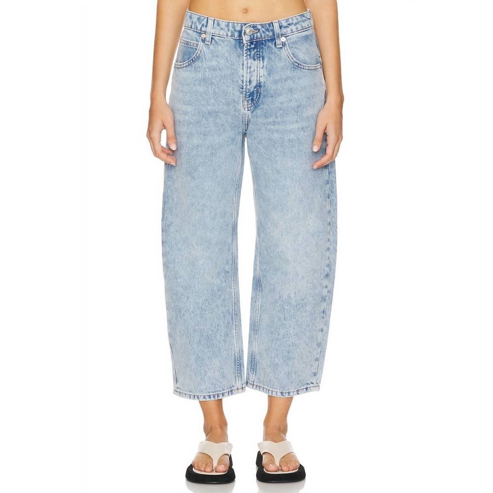 Free People Light Wash deep trance dropped Boyfriend Jeans